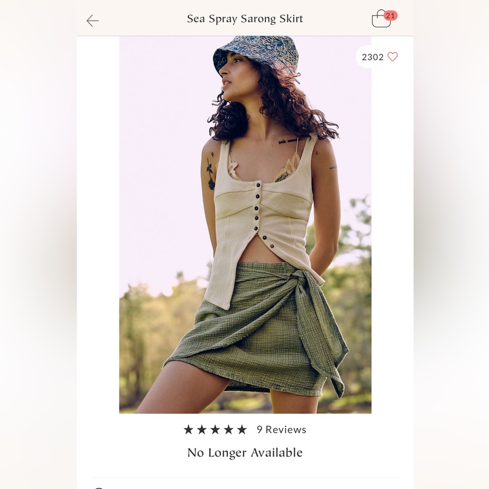 Sea Spray Sarong Skirt